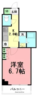 FIORE KP 茅ヶ崎【2階】の間取り