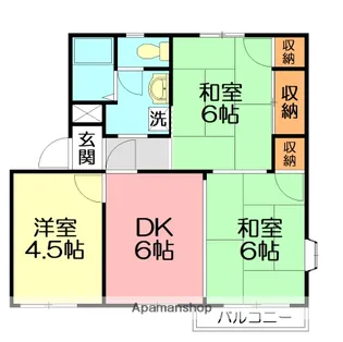 ベルソーレ・ミチ Ⅱ【2階】の間取り