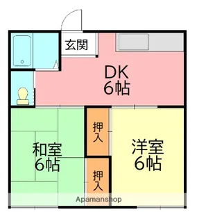 フジハイツ【1階】の間取り