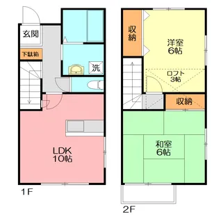 テラス66A棟【1階】の間取り