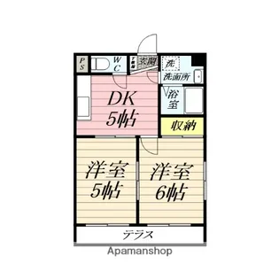 ハイツ綾瀬【1階】の間取り