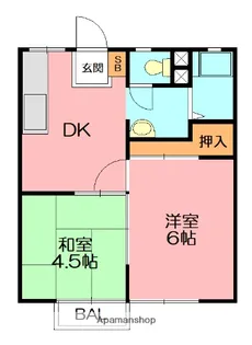 末広ハイツ【1階】の間取り