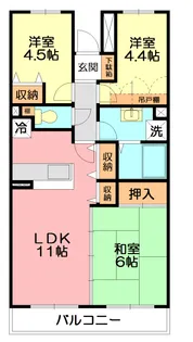 BELLEVUE壱番館【205号室】の間取り