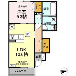 ホワイト キャッスル【1階】の間取り