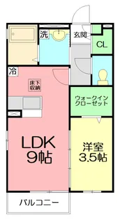 エクセレン【203号室】の間取り