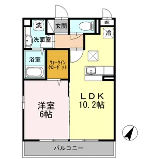 ヴィクトワール 参番館【1階】の間取り