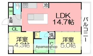ソテツノイエ【5階】の間取り