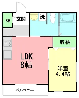 PAW TSUJIDO【2階】の間取り