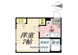 ミネット桜ヶ丘【1階】の間取り