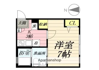 ミネット桜ヶ丘【1階】の間取り