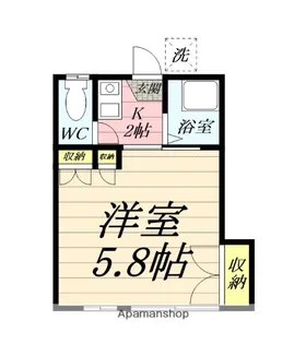 千草ハイツⅡ【1階】の間取り