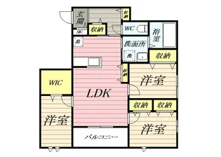 ソレイユ片瀬【2階】の間取り