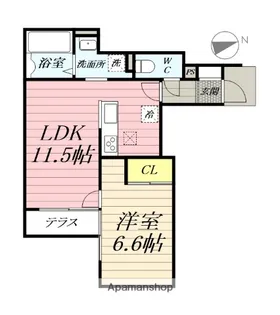 BERG MUND鵠沼【1階】の間取り