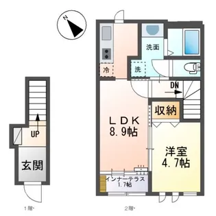 ルーバン・K【2階】の間取り