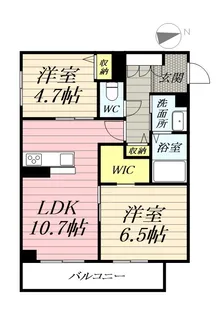 レジデンシア湘南茅ヶ崎【1階】の間取り