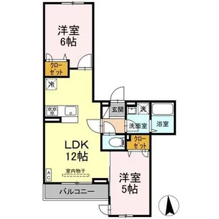 ブリーズコースト A【2階】の間取り