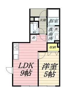 アール湘南【1階】の間取り