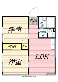 バッカナーレⅡ【1階】の間取り