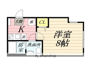 ベルヴィ鶴間【2階】の間取り