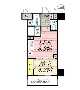 GEMINOS CHIGASAKI【4階】の間取り