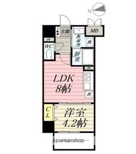 GEMINOS CHIGASAKI【8階】の間取り