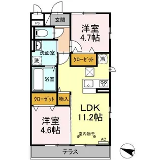 CIRLINE【1階】の間取り