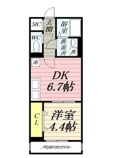 YOUTH VILLAGE北矢名【1階】の間取り