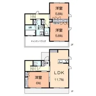 神奈川県藤沢市鵠沼神明3丁目【一戸建】の間取り