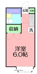 ブルーグレイス永田東Ⅰ【2階】の間取り