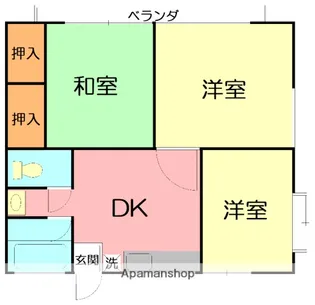 コーポ勇 A【2階】の間取り