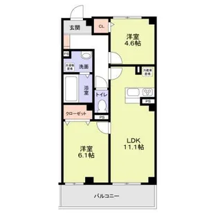 LAPIN湘南【4階】の間取り