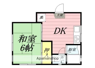 矢留荘【2階】の間取り