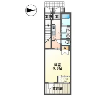 カーロ オルテンシア CAROORTENSIA【1階】の間取り
