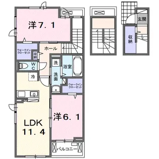 エルメシア【3階】の間取り