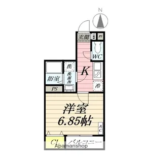 カインドネス愛甲石田WEST【3階】の間取り