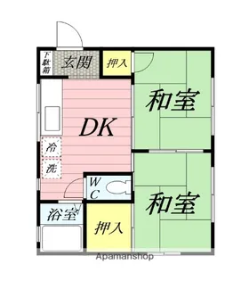メゾンドママン【1階】の間取り