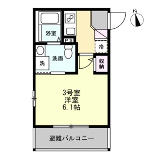 ベイルームDINO桜ヶ丘【1階】の間取り