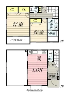 ガレリア湘南茅ヶ崎F【1階】の間取り