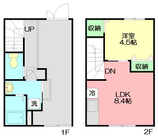 MELDIA茅ヶ崎【1階】の間取り