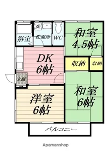 コーポ相原【2階】の間取り