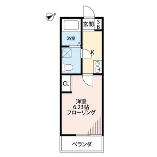 フェリオ本厚木【101号室】の間取り