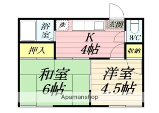 カーサ小田原【2階】の間取り