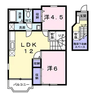 アフロディーテ【2階】の間取り