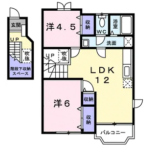 エレガントヴィラⅠ【2階】の間取り