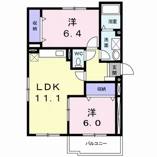 ラルジュ【3階】の間取り