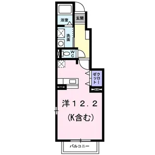 1Rの間取り画像