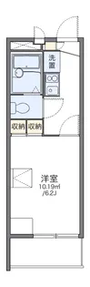 レオパレスフォレット湘南【3階】の間取り