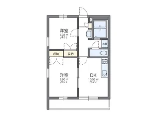 レオパレスIZUMI Ⅰ【303号室】の間取り