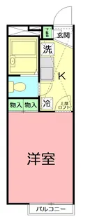 レオパレスコンフォート【2階】の間取り