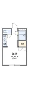 レオパレス中町【1階】の間取り